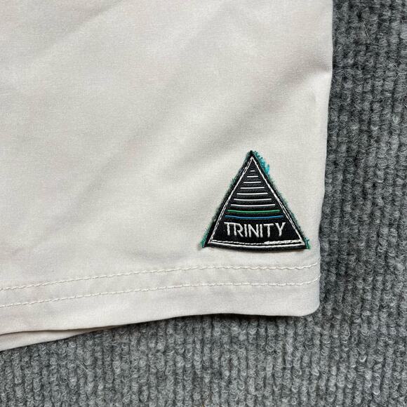 Trinity Board Shorts Men's 28 Gray Colorblock Casual Unlined Drawstring Swimwear - Picture 5 of 10